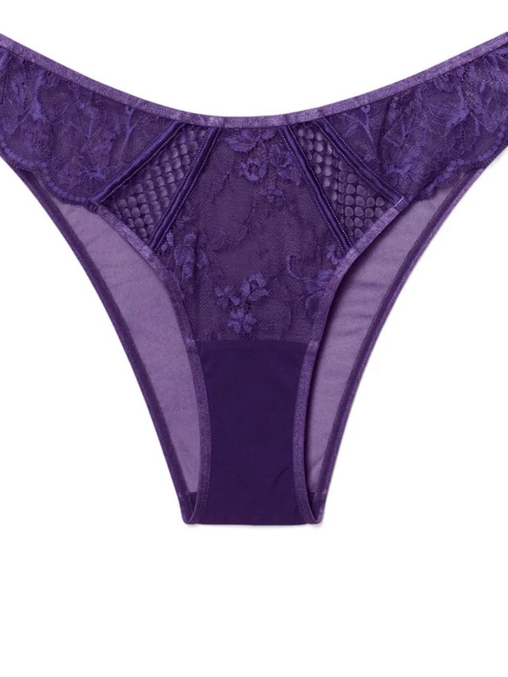 Adore Me Purple Lace Bikini Panties NWT - Picture 2 of 3